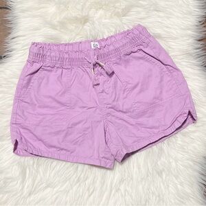 GAP Purple Casual Shorts with Elastic Waistband and Lightweight Fabric